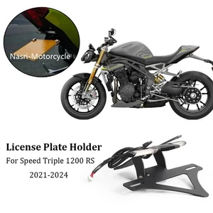 2021-2024 For Speed Triple 1200RS LED Light Rear License Plate Holder Tail Tidy - Bild 1 von 7