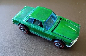 Hot Wheels VINTAGE REDLINE '69 MERECEDES 280 SL GREEN/DARK INTERIOR HK MM LOOSE - Picture 1 of 11