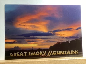 Sonnenuntergang, Great Smoky Mountains Nationalpark: - Vintage Postkarte - Bild 1 von 3