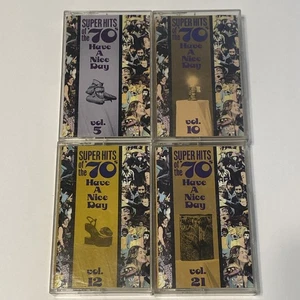 Vintage Super Hits Of The 70’s:Have a Nice Day,Vol. 5,10,12 & 21 Cassette Tapes - Picture 1 of 15