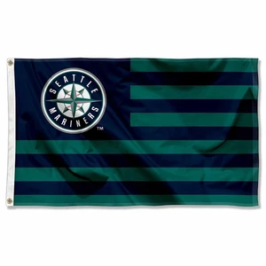 Seattle Mariners Stars and Stripes Nation Flag - Picture 1 of 7