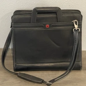 Wenger Pro-Folio vom Hersteller des Schweizer Taschenmessers schwarz Napa Leder - Bild 1 von 14