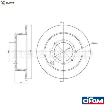 2x BRAKE DISC 800-651 FOR HYUNDAI MITSUBISHI CHARIOT SPACE/WAGON/RUNNER EXPO - Image 1 of 4
