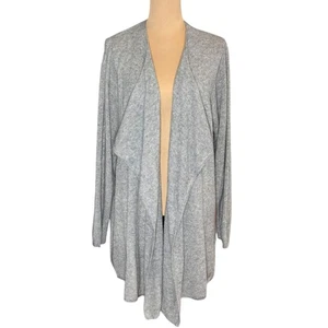 Magaschoni Strickjacke vorne offen Gr. XXL grau Longline Lagenlook klassisch bequem - Bild 1 von 12