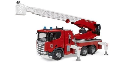 BRUDER Scania Super 560R Fire Engine with Ladder, Waterpump & Light & Siren TOY - Image 1 of 4
