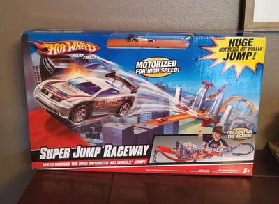 Hot Wheels Super Jump Raceway Motorized Track Set SEALED  - Image 1 of 4