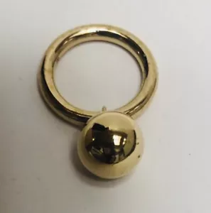 Anillo colgante Burberry chapado en oro mediano Italia para dama nuevo - Imagen 1 de 7