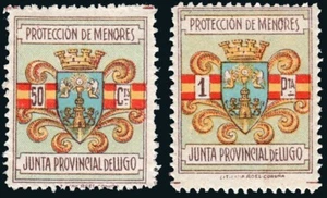 Lugo - Guerra Civil - Em. Local Nacional - Allepuz * 35+36 - "Protección Menores - Imagen 1 de 1