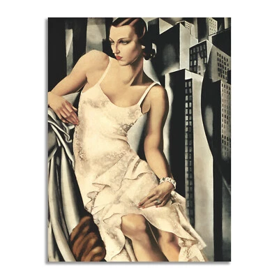 DANIELE ART ITALIA Quadro stampa su tela con vernice effetto dipinto - Tamara de Lempicka
