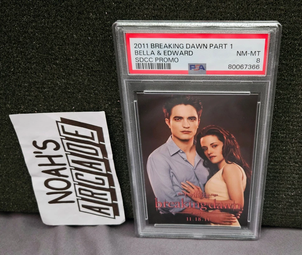 SDCC 2011 The Twilight Saga Amanecer Parte 1 Tarjeta Promocional Bella & Edward PSA 8 Foto 1 de 3