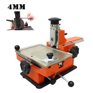 Halbautomatischer Bogen Präger Stanzen Tag Drucker Maschine 4mm Brief - Bild 1 von 18