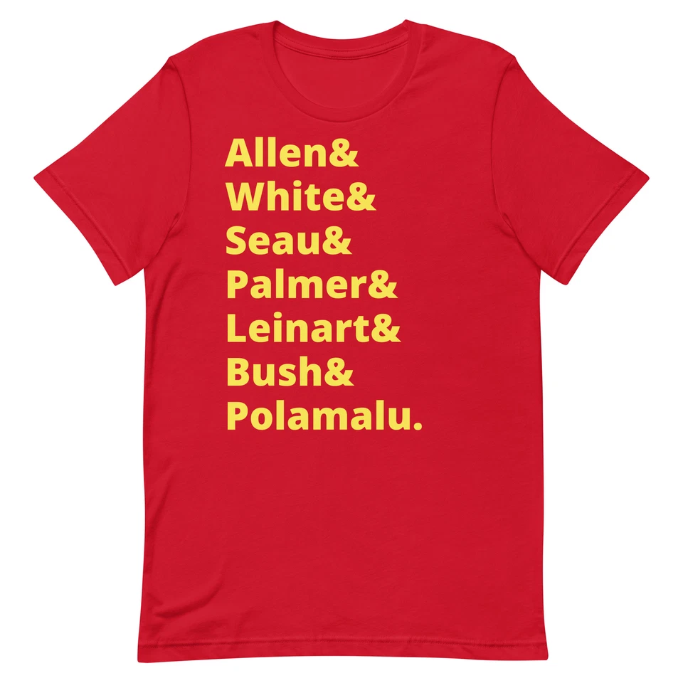USC Trojans Shirt Football Legends (Allen, Polamalu, Bush, Leinart, etc.) - Image 1 of 1