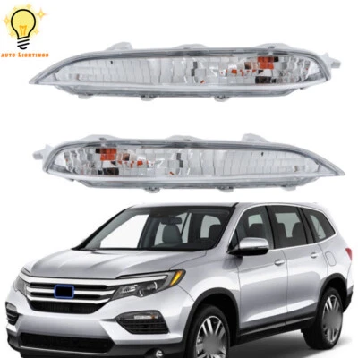 Conjunto de luces intermitentes lámpara lateral derecha e izquierda para Honda Pilot 2016 2017 2018 Foto 1 de 4