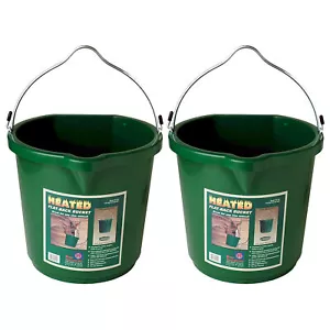 Farm Innovators Übergroßer 5 Gallonen Kunststoff Flach Beheizt Eimer, 120 Watt (2er Pack) - Bild 1 von 7