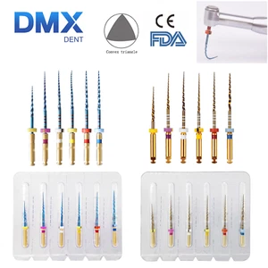 DMXDENT PT-ORO/AZUL limas cónicas limas endo dentales NITI lima de conducto radicular rotativo - Imagen 1 de 44