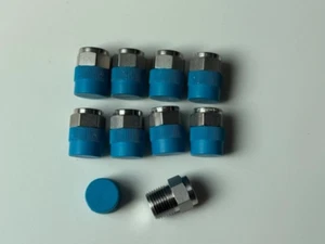 Swagelok Stainless Steel Pipe Fitting, Pipe Plug, 3/8 in. Male NPT SS-6-P - Picture 1 of 1