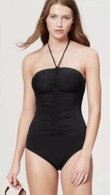 Traje de baño Ann Taylor negro de una pieza talla 2 nuevo con etiquetas Foto 1 de 4