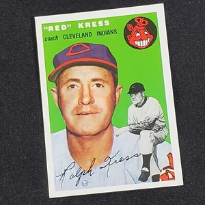 Tarjeta de béisbol 1994 Topps Archives Red Kress #160 entrenador Cleveland Indians automática  - Imagen 1 de 6