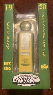 John Deere Gas Pump Bank 1/8 gas pump replica collectible by Gearbox - Image 1 of 4