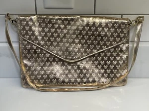 Disney Parks Rose Gold Mickey Mouse Print Purse - Picture 1 of 5