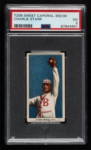 1909-11 T206 Sweet Caporal 350 Factory No 30 Back Charlie Starr PSA 3