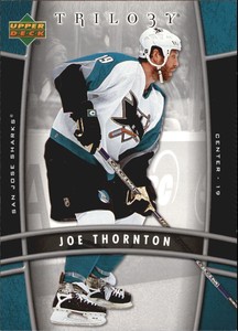 2006-07 Upper Deck Trilogy Sharks Hockey Card #81 Joe Thornton