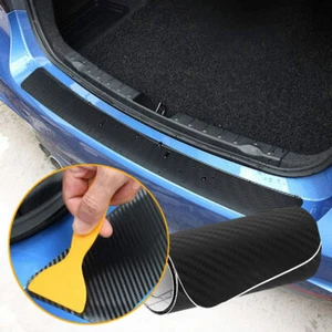 Carbon Fiber Car Rear Bumper Protector Corner Trim Sticker Decal Car Accessories - Picture 1 of 12