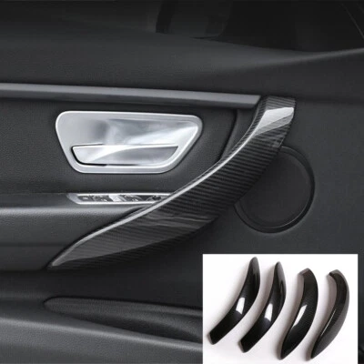 Real Carbon Fiber Door Handle Panel Cover For BMW 3 4 Series F30 F34 3GT 2013-19 - Image 1 of 4