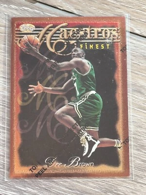 1996 Topps Finest Dee Brown   #96 Boston Celtics with Peel unpeeled - Image 1 of 3