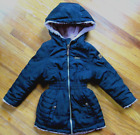 DKNY Toddler Girls 2T Faux Fur Lined Hooded Full Zip Quilted Black Coat Jacket