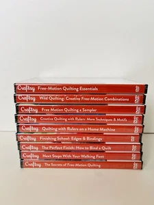 Lot of 9 NEW Quilting CRAFTSY DVDs SEALED Video Classes Design Christina Cameli - Picture 1 of 3