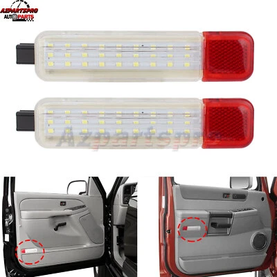 2pcs LED Door Panel Courtesy Light Lamps for Cadillac Escalade 1999-2006 - Image 1 of 4
