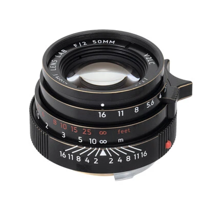 Light lens lab Lense Elcan 50mm F2 Brass Black Leica M M6 M10 M240 Rangefinder - Image 1 of 4