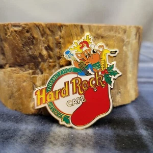 Prendedor de Navidad Hard Rock Café Guangzhou X-Mas 1997 vintage - Imagen 1 de 2