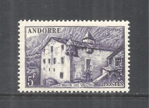 ANDORRA SCOTT 118 MINH F/VF - 1951 5fr LILA - LA MAISON DES VALLEES - Bild 1 von 2