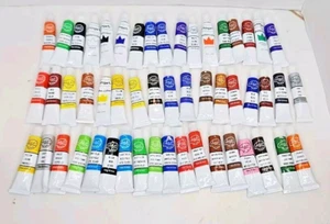 Acrylic Paint Bottle Lot Of 52 Artist's Series 12ml 0.4oz - Picture 1 of 14