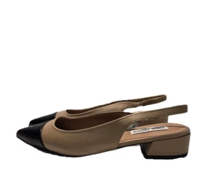 Steve Madden Christann Slingback Block Heel Shoes Tan Mens Size 7M - Picture 1 of 12