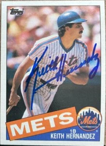 Keith Hernandez Autographed 1985 Topps #80 - Picture 1 of 1