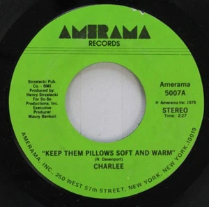 Rare Country New York Nm! 45 Charlee - Keep Them Pillows Soft And Warm / All The - Bild 1 von 2