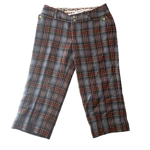 NEW Penguin by Munsingwear Pants Wool Plaid Capri Golf Irish Lined Womens Size 0 - Picture 1 of 11