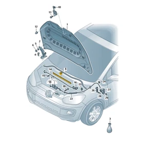 original VW up! e-up! Dichtung für Schlossträger 1S0823737 NEU OVP - Bild 1 von 1