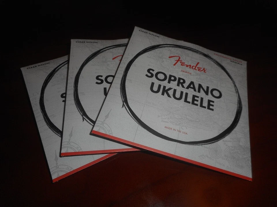 NEW 3 SETS! Fender California Coast Ukulele Strings - 073-0090-402 - Image 1 of 1