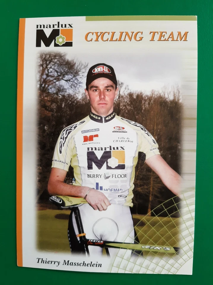 CYCLISME carte cycliste THIERRY MASSCHELEIN équipe MARLUX Berry Floor 2002 - Photo 1/1