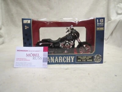 Harley Davidson Sons of Anarchy FXDBI DYNA Street Bob 2006 Schwarz Maisto 1:12 - Bild 1 von 2