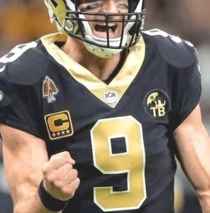 2018 NEW ORLEANS SAINTS DREW BREES 4⭐GOLD C + TOM BENSON + Man-of-Year 3-PC SET - Picture 1 of 12