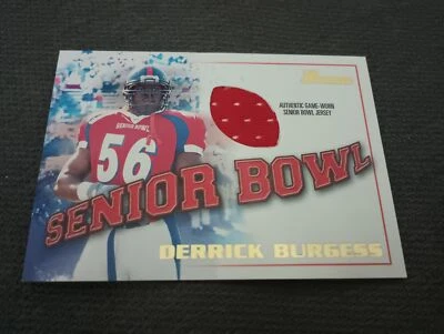 2001 Bowman #BJ-DBU Derrick Burgess Bowl Jerseys - Image 1 of 2