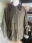 Barbour Classic Bedale UK Made Waxed Men's Jacket Sage Size 44 Very nice! ✅🌟