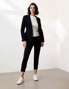 Pantalones cónicos JAEGER 7/8 AZUL MARINO ENVÍO GRATUITO T97/7302A TALLA 12 - Imagen 1 de 4