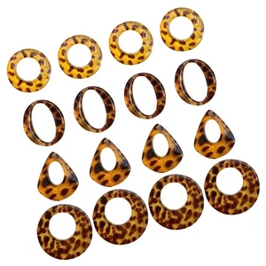 Set of 3 Leoparden Ohrringe DIY-Schmuckzubehör Anhänger Für Frauen - Picture 1 of 12