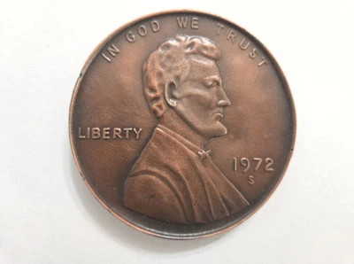 Hebilla de cinturón grande vintage 1972 S Penny Foto 1 de 2